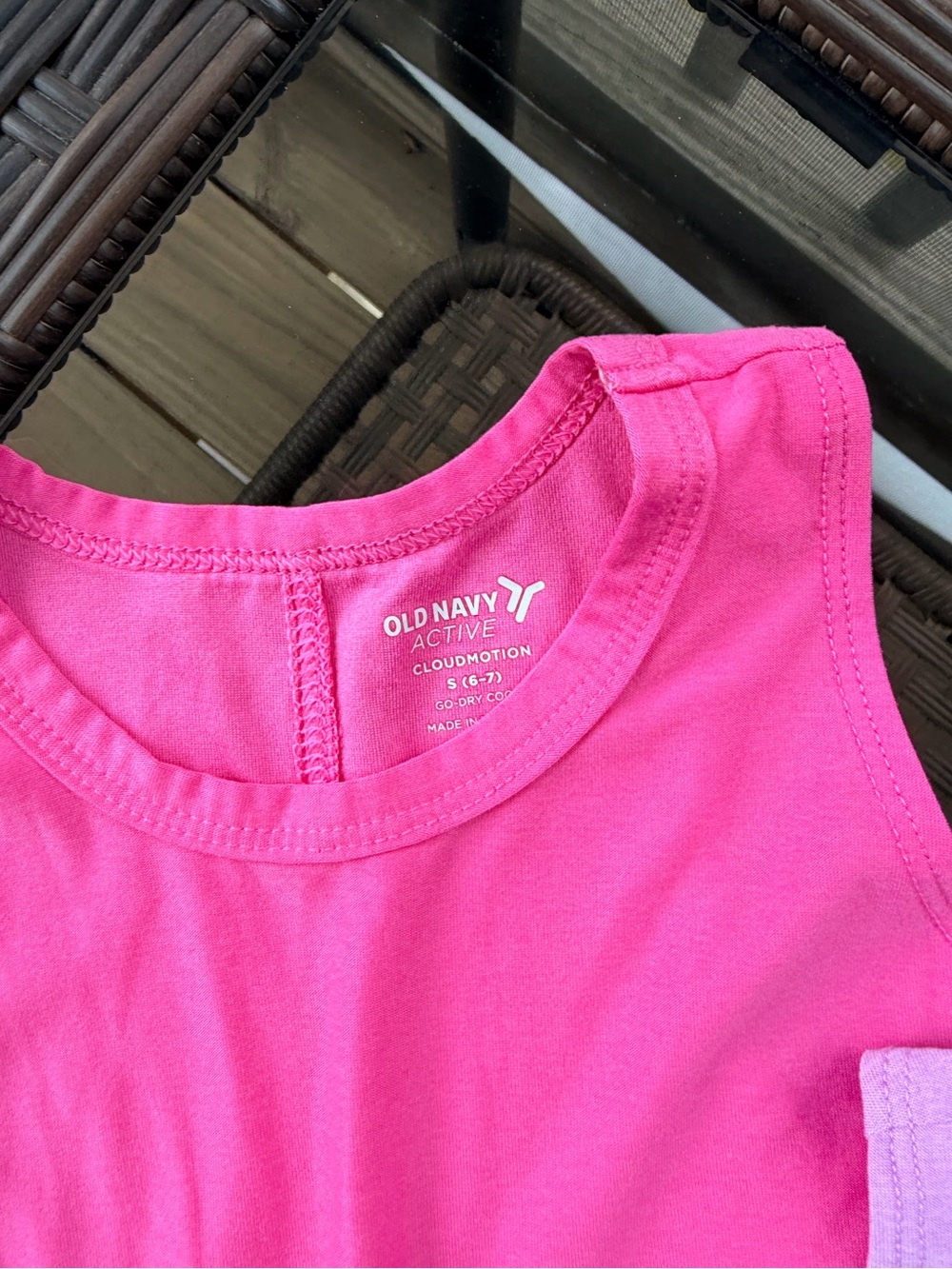 Old Navy Active Girls' Sleeveless Tank Tops - Pink, Lavender, Blue Size Small - Picture 2 of 4